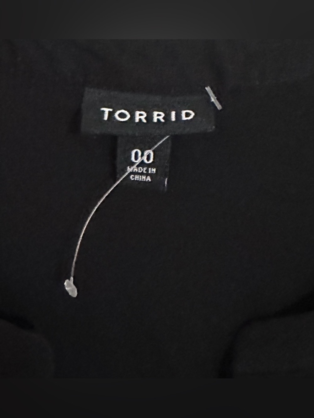 NWOT Torrid Mini Stretch Challis Lace Up Detail Shirt Dress Black Size 00 M/L - Picture 6 of 12